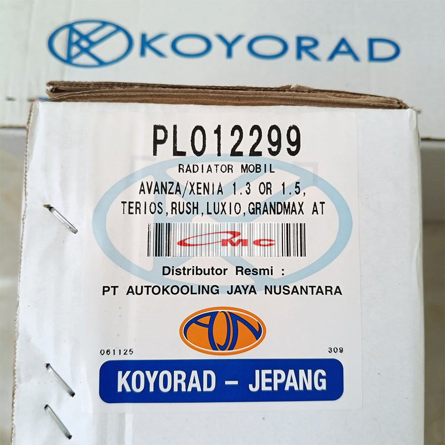 Radiator Avanza Xenia 1.3 |  1.5 cc Rush Terios Grand Max Luxio Matic Koyorad Japan PL012299 Radiator Assy Grandmax Gran Max Granmax 1500 1.5 cc / 1300cc 1.3 Automatic AT