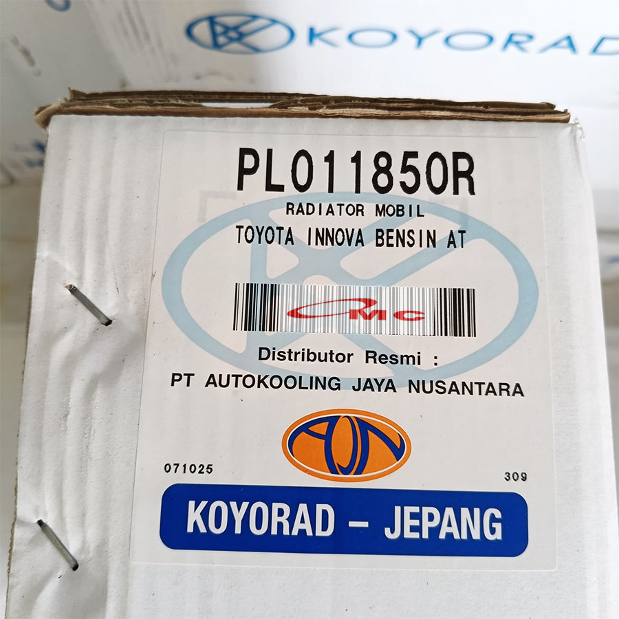 Radiator Kijang Innova Fortuner Hilux Bensin Matic 2004-2015 Koyorad Jepang Japan PL011850R Automatic Automatik AT PL011850