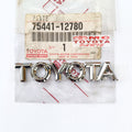 Emblem Belakang Tulisan TOYOTA Chrome Great Corolla All New & Universal Original 75441-12780 Emblem TOYOTA Logo Toyota Sticker Stiker Bagasi Pintu Belakang Ori