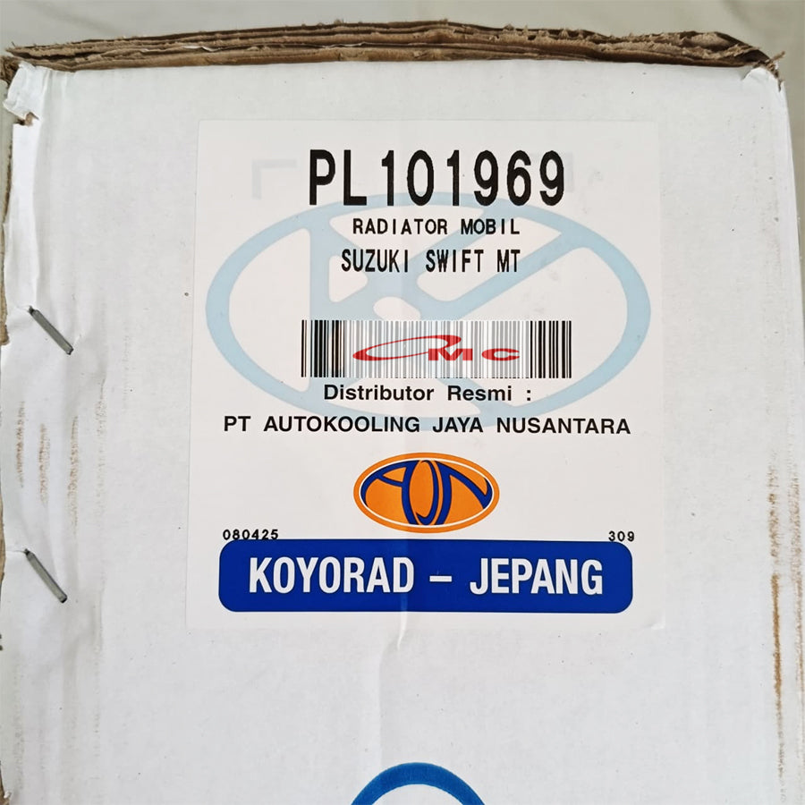 Radiator Suzuki Swift Manual 2005-2012 Koyorad Jepang Japan PL101969 Radiator Assy Suzuki Swift Lama Old Manual MT