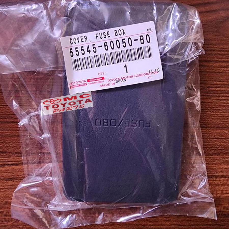 Cover Fuse Box Land Cruiser VX80 HDJ80 Tutup Sekring Bok Supir Ori 55545-60050-B0 Cover Tutup Fuse Box Sekring Sikring Dashboard Landcruiser VX 80 Original Toyota