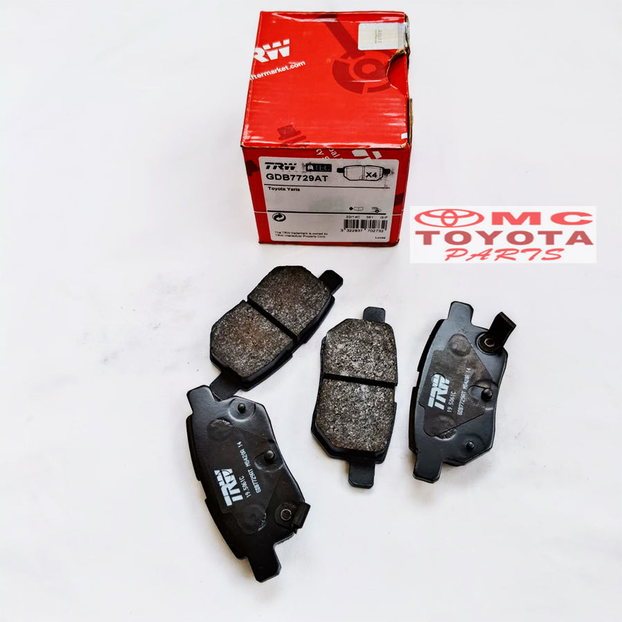 Brake Pad Kampas Rem Belakang Yaris New Corolla Altis GDB-7729 TRW