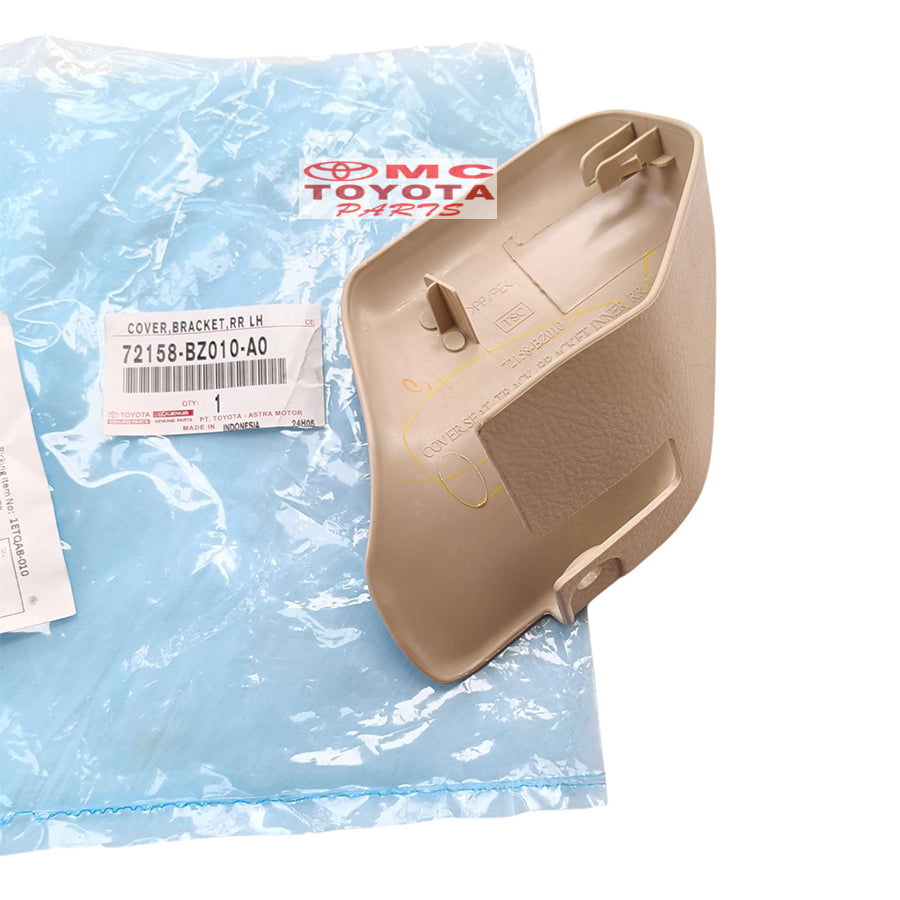 Cover Tutup Kaki Jok Bangku Depan Kanan Kiri Avanza Xenia Lama 2003-2011 Original 72157-BZ010-A0 / 72158-BZ010-A0 Cream Tutup Cover Kaki Jok Depan Bagian Belakang Cover Baut Jok Depan