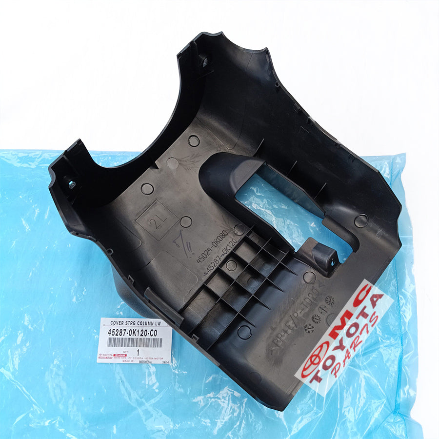 Cover Bawah Column Stir Innova Reborn Venturer Fortuner VRZ Original Toyota 45287-0K120-C0 Tanpa Lubang Kunci Panel Steer Cover Colum Stir Cover Steer Setir Cover Steering Column Bawah