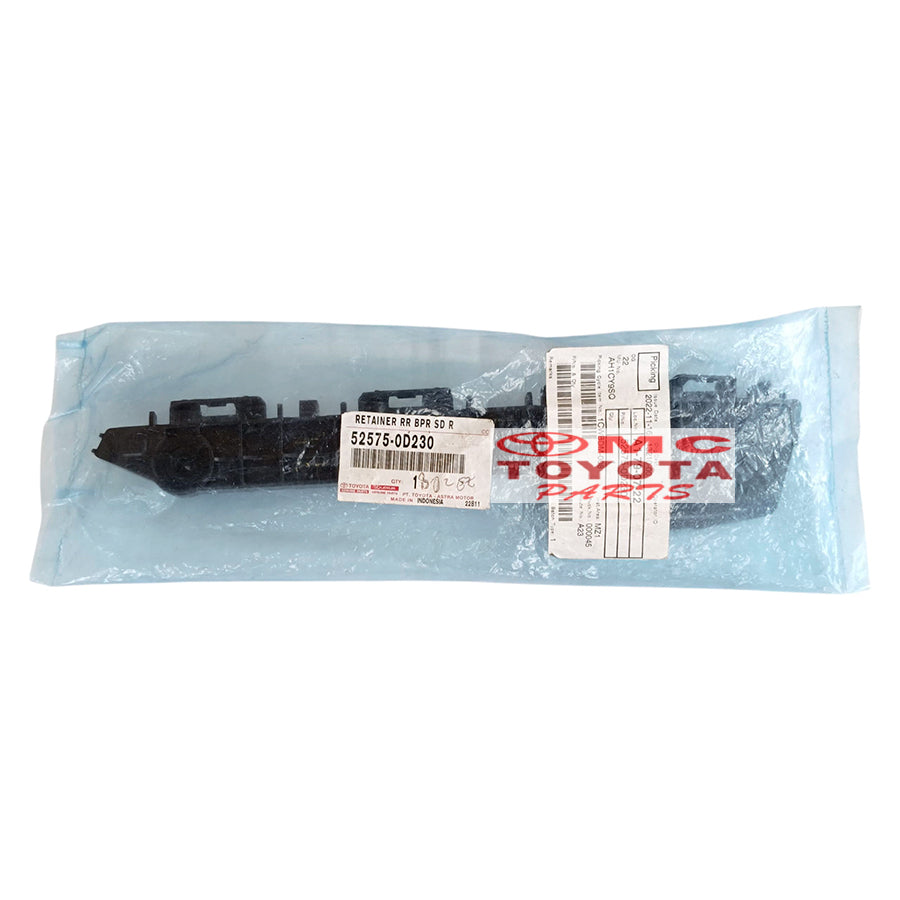 Bracket Breket Bemper Belakang Kanan All New Yaris 2014-2017 Original Toyota 52575-0D230 Retainer Bumper Belakang Support Suport Braket Bracket Breket Bumper Bemper Belakang Ori