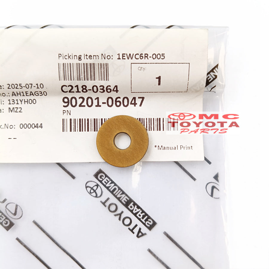 Plat Ring Seal Washer Gromet Tutup Klep Calya Sigra Agya Ayla 1.2 1200cc Xenia Avanza Veloz All New Rush Terios Vios Yaris Original 90201-06047 Ring Baut Washer Seal Grommet Gromet Tutup Klep Ori