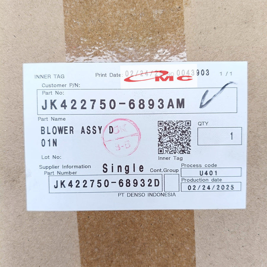 Motor Fan Assy Komplit All New Avanza Xenia 1.3 1300cc 1.0 1000cc Manual Original Denso JK422750-6893 Shroud Fan Motor Fan Kipas Radiator Assy Komplit 1 Set
