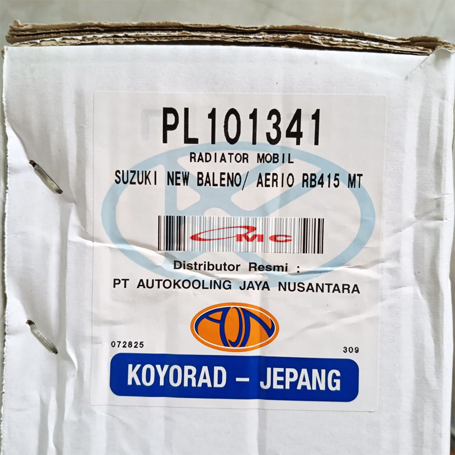 Radiator Suzuki Aerio Baleno Next G Manual Koyorad Jepang Japan PL101341 Radiator Koyorad New Baleno Next-G Aerio RB415 Manual MT