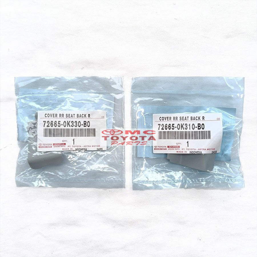 Cover Tutup Baut Hook Gantungan Jok Belakang Kanan Kiri Innova Reborn 2016-2021 Original Toyota 72665-0K310-B0 72665-0K330-B0