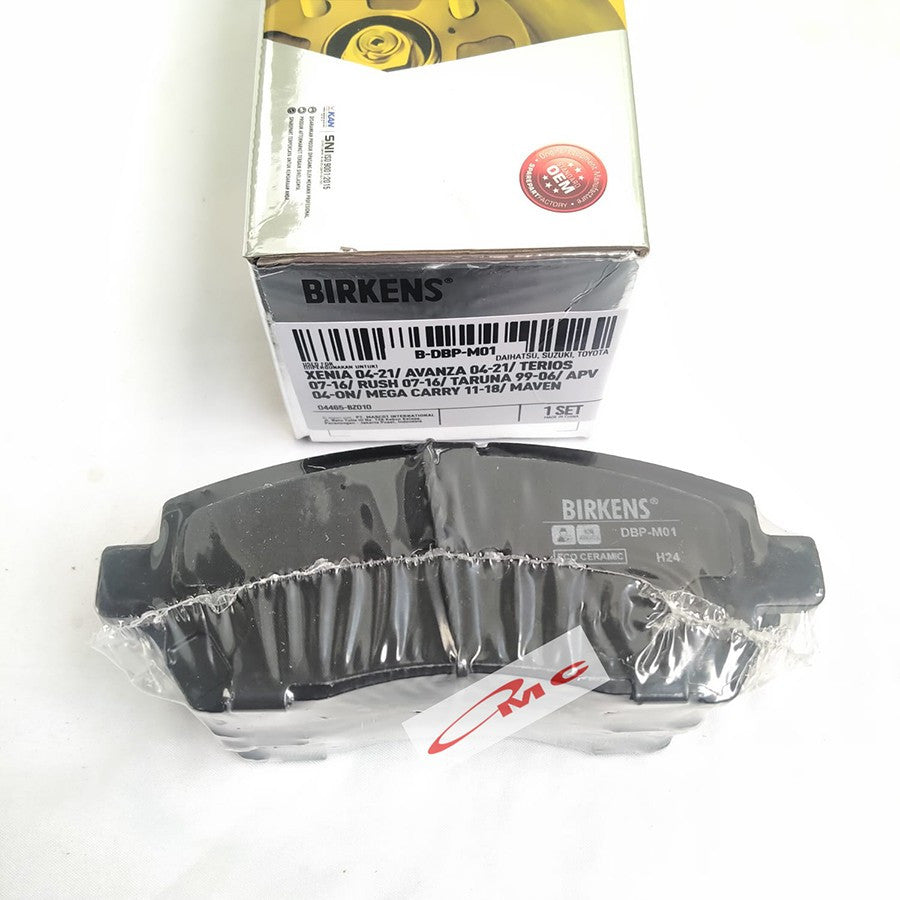 Brake Pad Kampas Rem Depan BIRKENS Avanza Xenia Veloz Rush Terios F700 Taruna F500 APV Asli Birkens B-DBP-M01