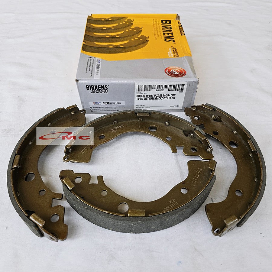 Brake Shoe Kampas Rem Belakang Honda Mobilio Hatchback 2014 Jazz RS City Asli Original BIRKENS 43153-SNA-A02 B-HBS-005