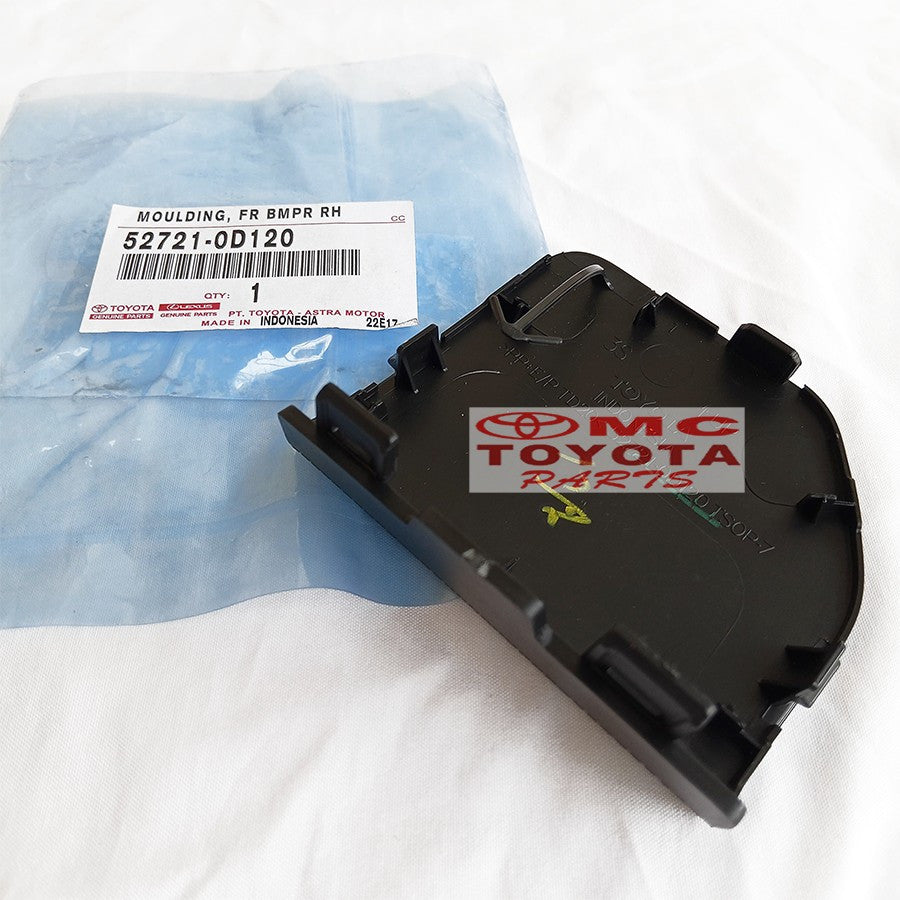 Tutup Cover Derek Towing Bumper Depan Kanan Yaris TRD Vios Limo 2013-2017 Original Toyota 52721-0D120