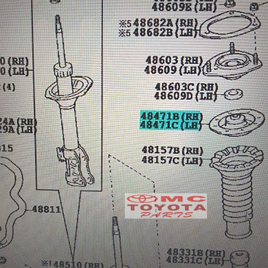 Tatakan Per Shockbreker Depan Ori Seat Mangkok Per Shock Depan Corolla Altis Prius Original Toyota 48044-12100
