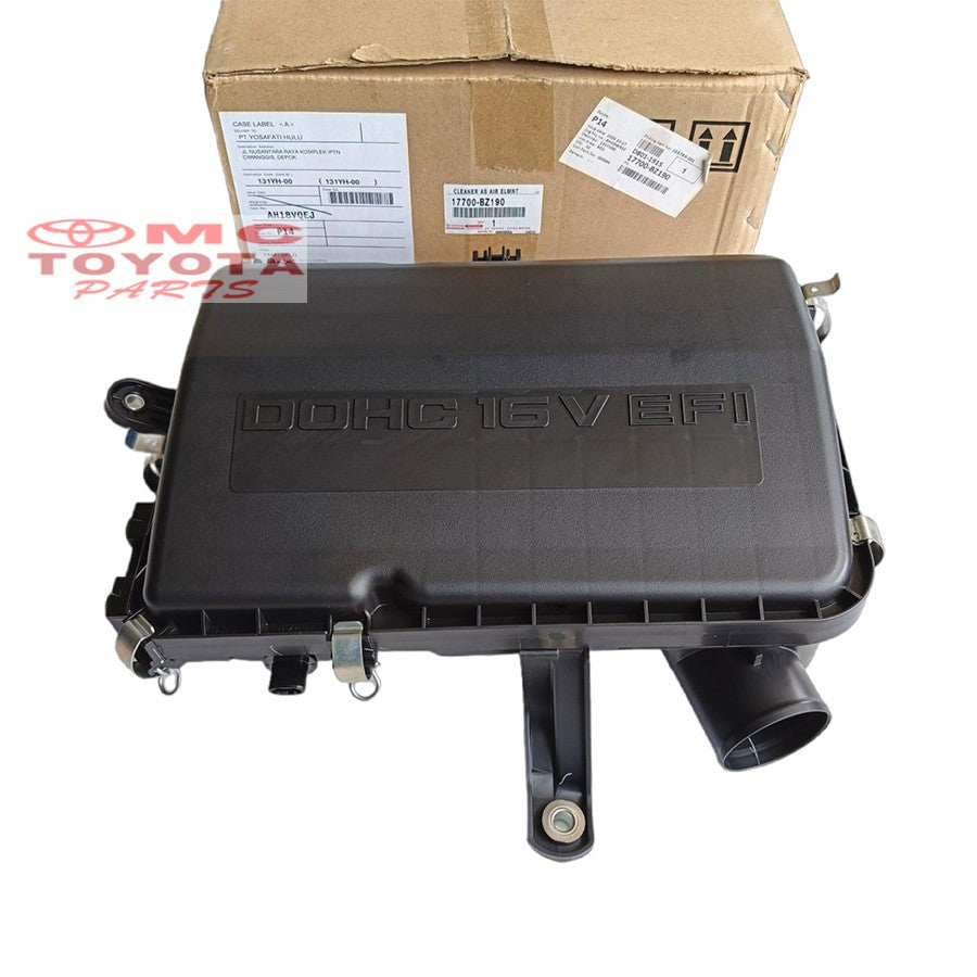 Rumah Filter Udara Set Termasuk Filter Udara Box Assy Tempat Saringan Udara Komplit Avanza Xenia 1300cc VVTI Rush Terios Original Toyota 17700-BZ190 17700-BZ191