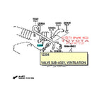 Valve Tutup Klep Valve PCV PVC Valve Angin Sensor Ventilation Ventilator Ventilasi Great Corolla All New Twincam Soluna Vios Corona Ori 12204-15050