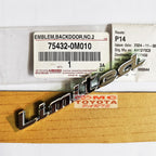 Emblem Logo Pintu Bagasi Tulisan Limited Original Toyota Yaris Wish Stiker Sticker Limited 75432-0M010