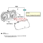 Mika Kaca / Glass Speedometer Original Toyota New Fortuner VRZ Hilux Revo 83852-FBJ30 Mika Speedometer