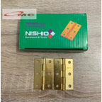 Engsel Tipis Kuning Gold Plate 2" 3" Inch Nishio Sudah Termasuk Sekrup Skrup Engsel Jendela Engsel Pintu Engsel Besi Jendela Pintu 2 3 Inch Per Pcs Satuan