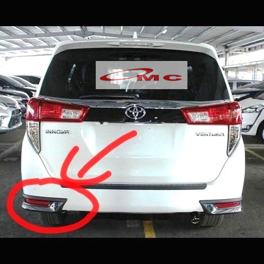 List Lis Chrome Bodykit Bemper Belakang Kanan Kiri Toyota Innova Reborn Venturer 52752-YP010 52753-YP010