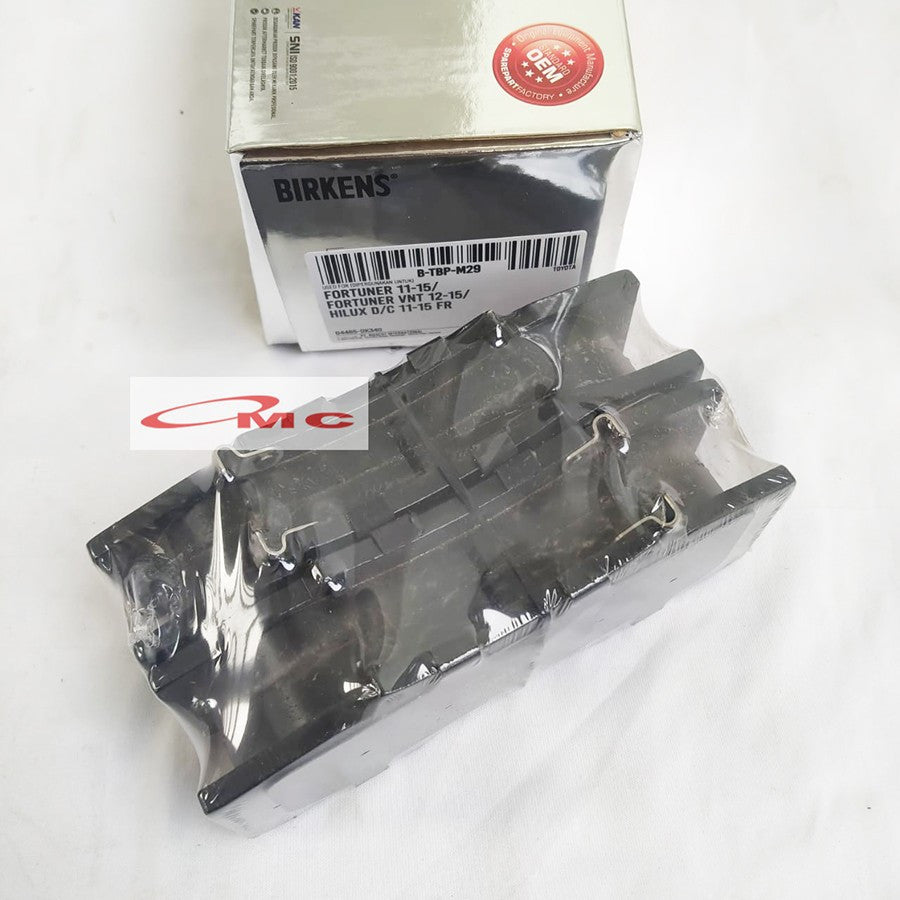 Brake Pad Kampas Rem Depan BIRKENS Fortuner VNT Hilux 2012-2015 Asli Birkens B-TBP-M29