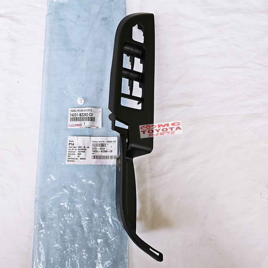 Tarikan Pintu Rumah Panel Armrest Power Window Depan Rush Terios 2017 Up Kanan Kiri original Toyota 74231-BZ200-C0 74232-BZ200-C0