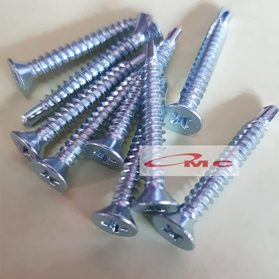 Camel Skrup Sekrup Baja Ringan Baut Paku Papan Grc Roofing Rofing Rufing Ruping Self Drilling Screw SDS Kepala Plus Putih 8x25 8 X 25 mm Pcs Satuan