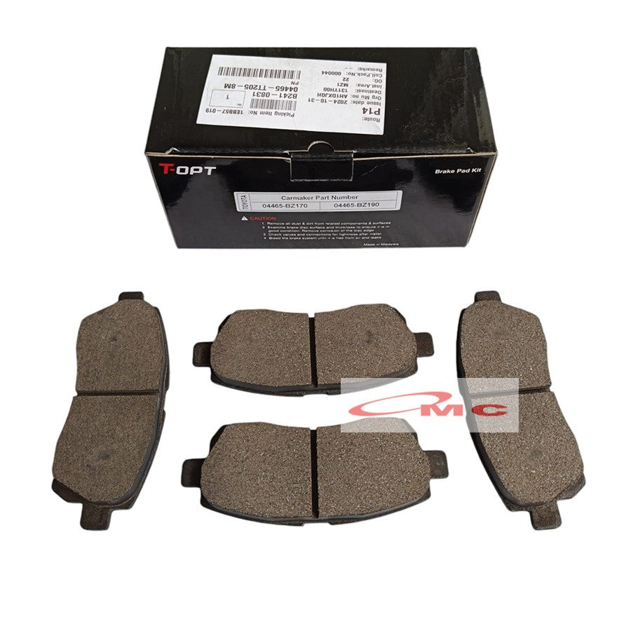 Brake Pad Kampas Rem Depan Avanza Xenia Rush Terios Taruna APV Orisinil T-OPT 04465-TT205-8M