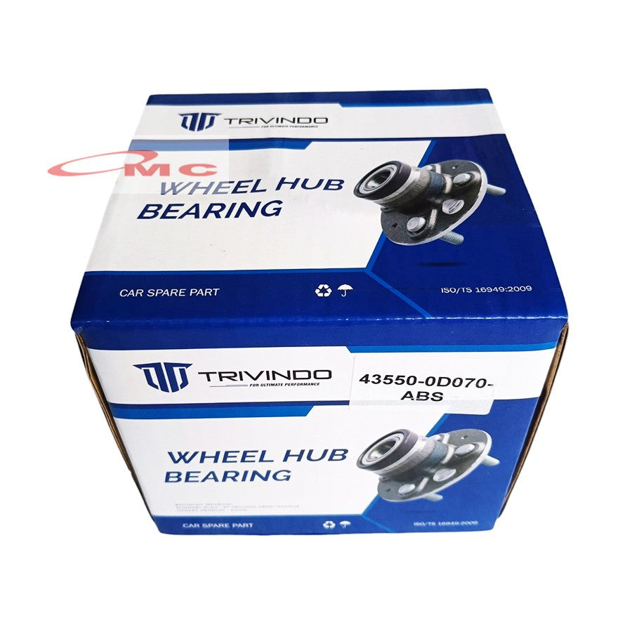Laher Bearing Roda Depan Kanan All New Vios Yaris 2013 Up Lahar Trivindo 43550-0D070 ABS