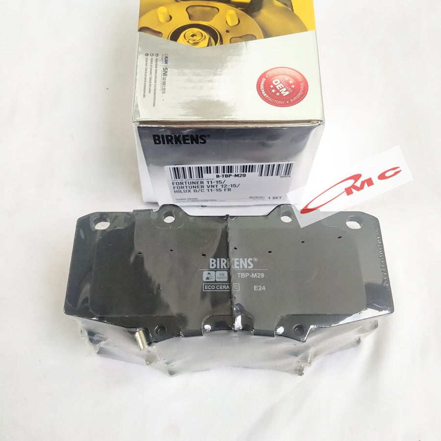 Brake Pad Kampas Rem Depan BIRKENS Fortuner VNT Hilux 2012-2015 Asli Birkens B-TBP-M29