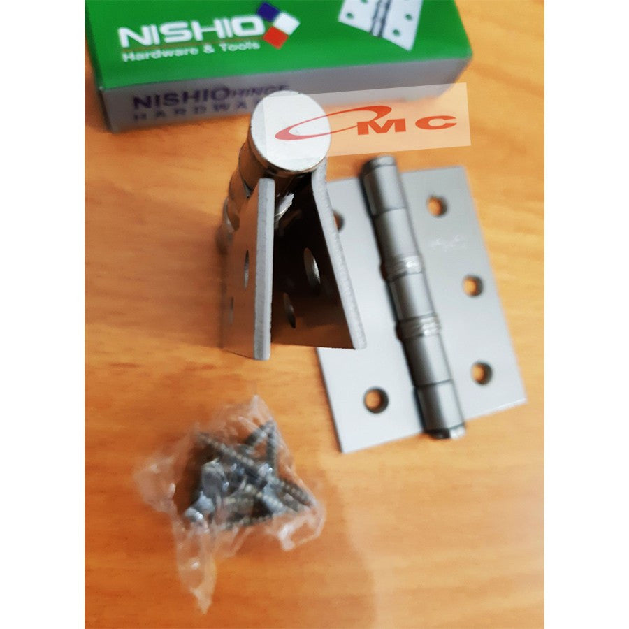 Engsel Pintu Jendela 3" 4" 5" Inch Nishio Sudah Termasuk Sekrup Skrup Engsel Tebal Engsel Besi Pintu Jendela Engsel Jendela Engsel Nishio Silver Tebal 3 4 Inch