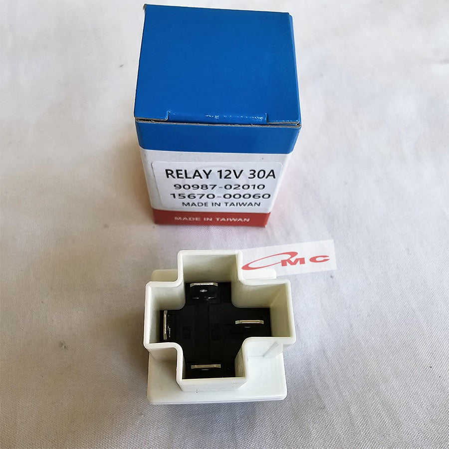 Relay Lampu Fog Lamp 12V 30A 4Kaki K-4 Toyota Universal Kijang Efi Corolla Great Alphard 90987-02010 15670-00060