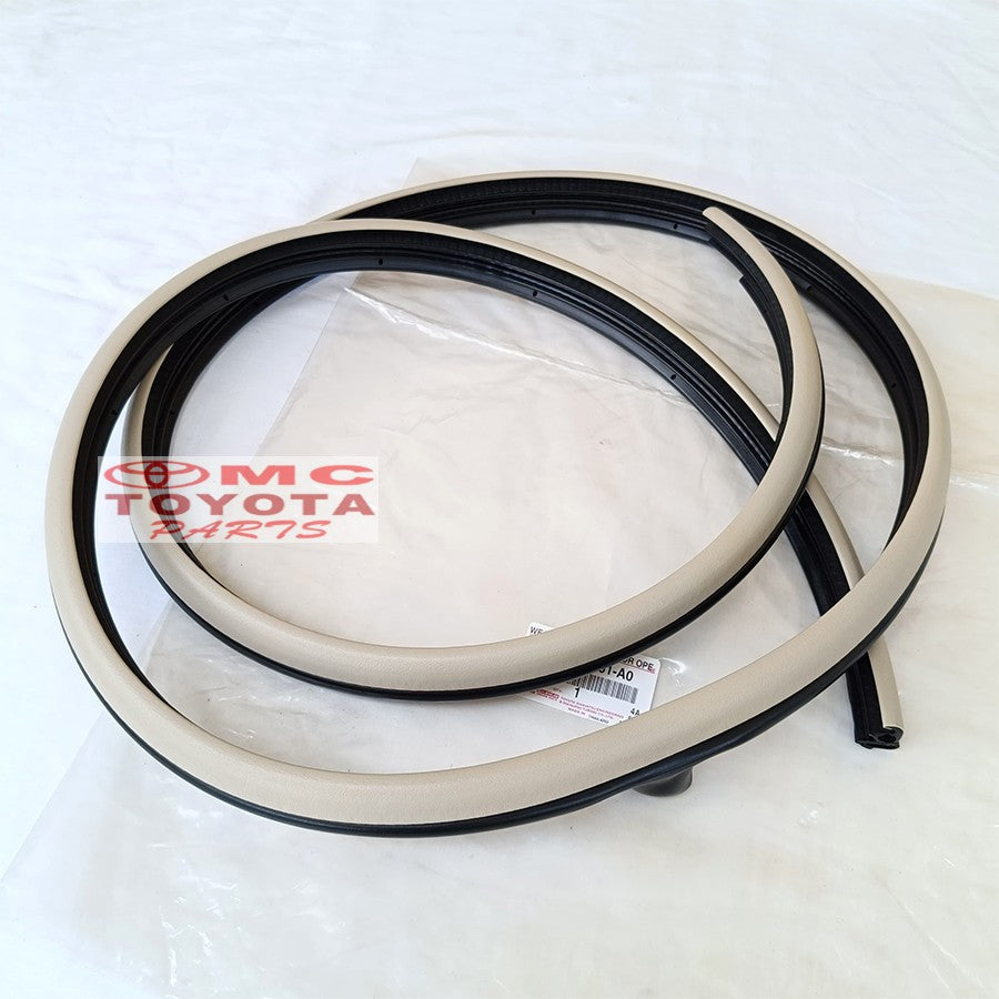 Karet Body Karet Bodi Pintu Depan Belakang Kanan Kiri Corolla Altis Old Original Toyota 62311-02051-A0 62312-02051-A0 62331-02050-A0 62332-02050-A0