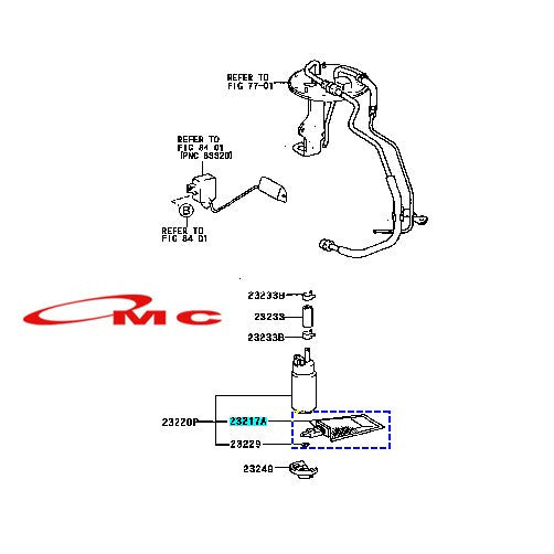 Filter Pompa Bensin great Corolla Corolla all new Great Soluna Starlet Kijang Efi 23217-16490