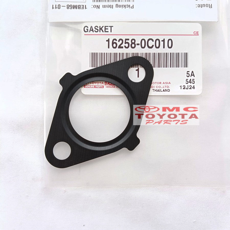 Packing Gasket Pipa By Pass Plat Tutup By Pass Original Toyota Innova Fortuner Hilux Hiace Land Cruiser Prado Bensin 16258-0C010 Tutup Selang Pipa Pipe Flange Water By Pass