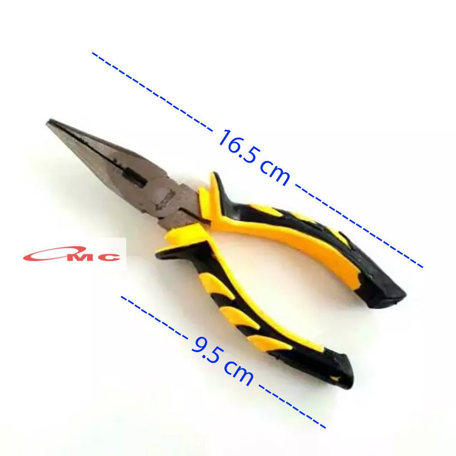 Tang Lancip 6" 6 inch NISHIO Tang Jepit Potong Kawat Tang Pemotong Kabel Gagang Karet