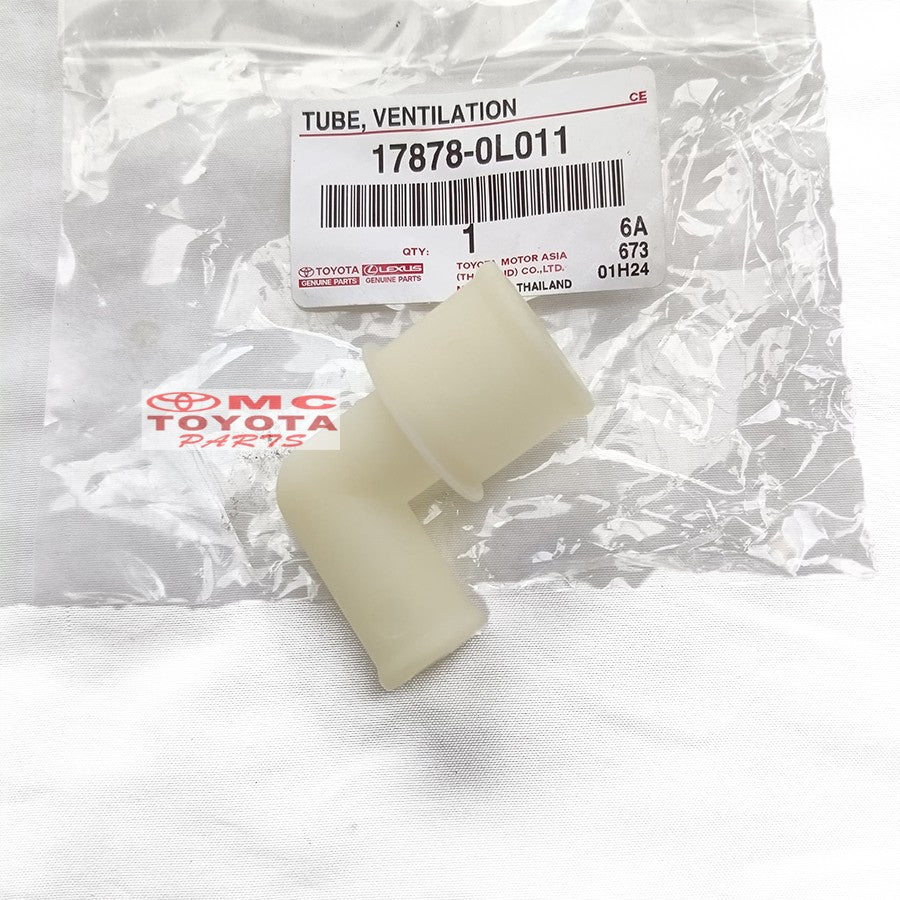 Pipa Penyambung Selang Filter Udara Kijang Innova Fortuner Hilux Diesel Original Toyota 17878-0L011 Tube Ventilation Pipa Intake Selang Filter Udara
