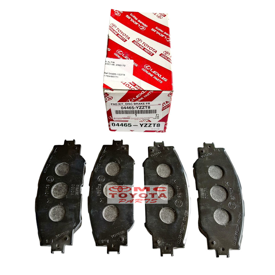 Brake Pad Kampas Rem Depan Original Toyota Corolla New Altis Sienta Wish Nav1 Noah Voxy 04465-YZZT8 / 04465-YZZR3