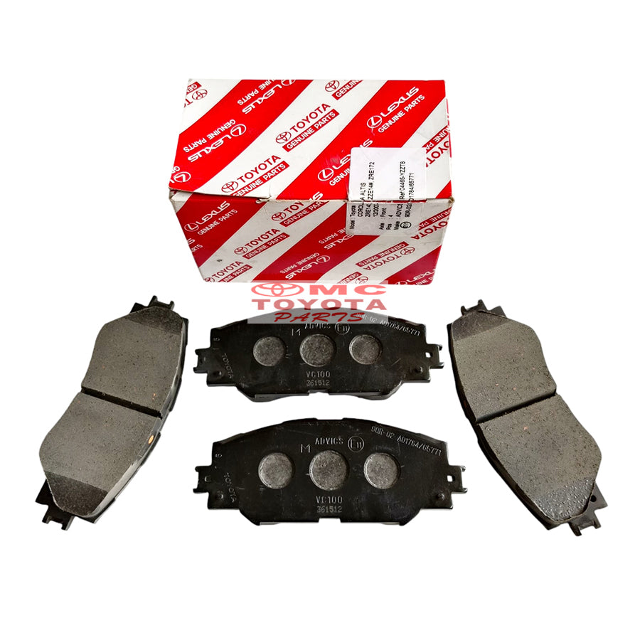 Brake Pad Kampas Rem Depan Original Toyota Corolla New Altis Sienta Wish Nav1 Noah Voxy 04465-YZZT8 / 04465-YZZR3