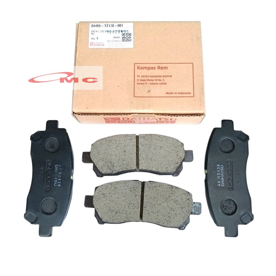 Brake Pad Kampas Rem Depan Original Avanza Xenia Veloz Rush Terios F700 Taruna F500 APV 04465-YZ170-001