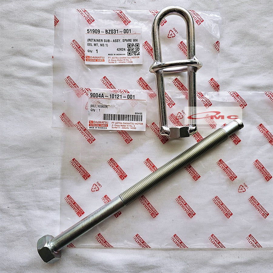 Mur Baut Gantungan Ban Serep Original Daihatsu Xenia Sigra Avanza Calya 51909-BZ031-001 9004A-10121-001