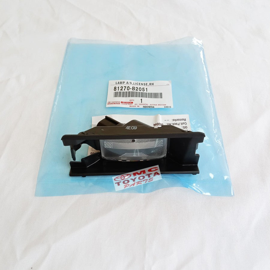 Lampu Plat Nomor Toyota Agya Ayla Original 81270-B2051