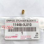 Oli Jet Blok Mesin Orifice Cylinder Block Oil Silinder Blok Oli Hilux Fortuner Innova Diesel 2KD 1KD Hiace Original Toyota 11448-0L010