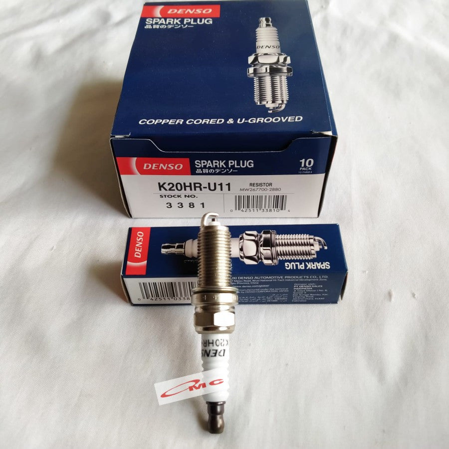 Busi Plug Denso Kijang Innova Fortuner Hilux Peugot Original Denso K20HR-U11