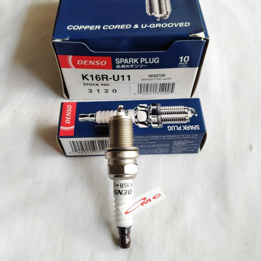Busi Plug Denso Yaris Vios Soluna Corolla Acent 1.5 Atoz Altis Original Denso K16R-U11
