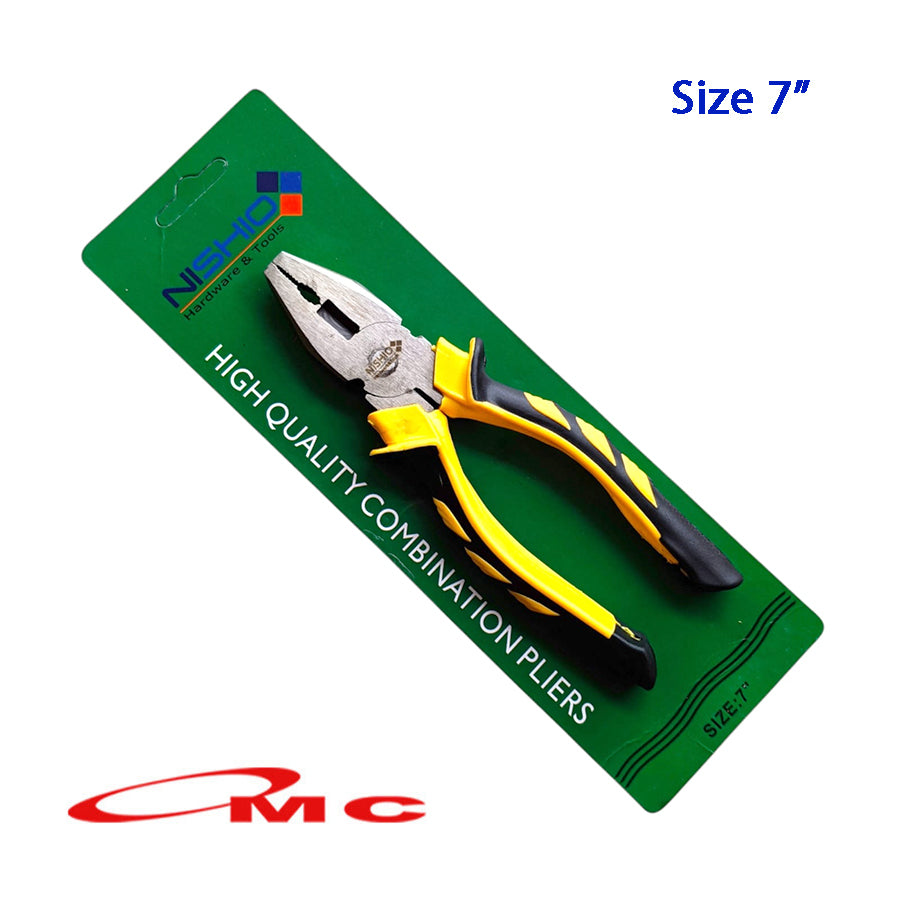 Tang Kombinasi 7" 7 inch Tang Jepit Tang Potong Kawat Tang Pemotong Kabel Gagang Karet Tang Combinasi Combination Pliers