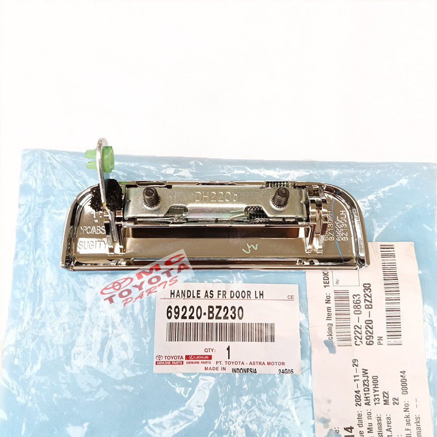 Handle Handel Pegangan Pintu Luar Depan Kiri Avanza Xenia Agya Ayla Original 69220-BZ230 Handle Pintu Luar Chrome Sebelah Kiri