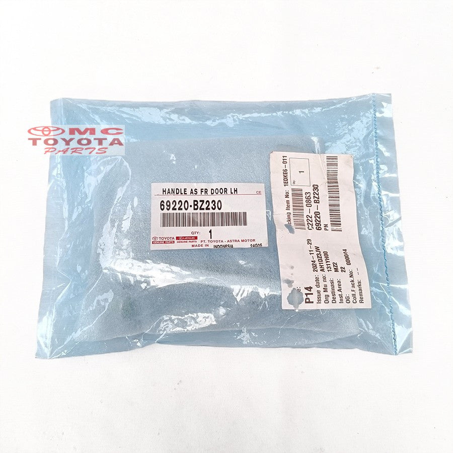 Handle Handel Pegangan Pintu Luar Depan Kiri Avanza Xenia Agya Ayla Original 69220-BZ230 Handle Pintu Luar Chrome Sebelah Kiri