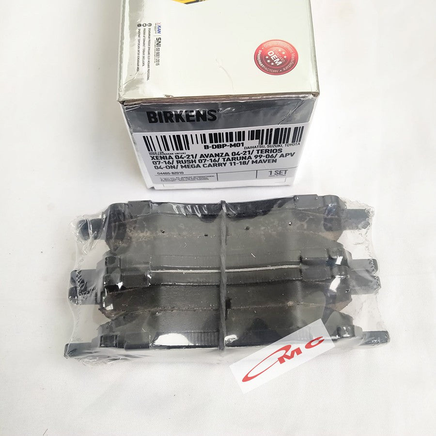Brake Pad Kampas Rem Depan BIRKENS Avanza Xenia Veloz Rush Terios F700 Taruna F500 APV Asli Birkens B-DBP-M01