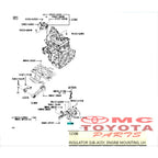 Insulator Sub Assy Engine Mounting Dudukan Pangkon Mesin Tranmisi Kanan Kiri Agya Alya AT Matic MT Manual Original Toyota