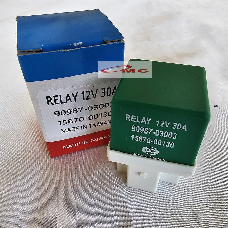 Relay Fuse Box Cooling Fan Pendingin Radiator Toyota Corolla Great Hilux Crown Camry Corona Pin5 5Kaki 12V 30A 90987-03003 16670-00130